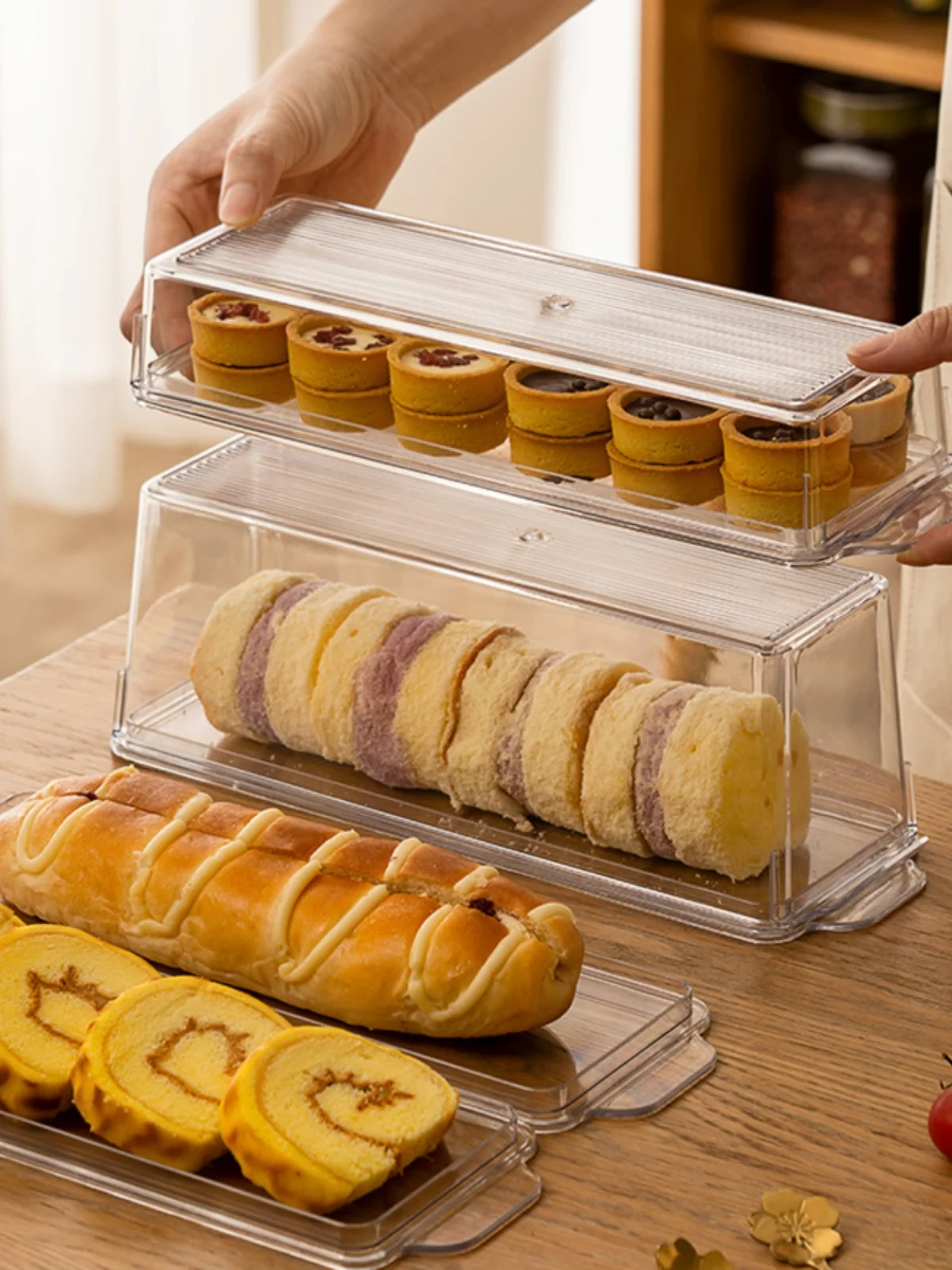 Food Storage And Preservation - Kotak Penyimpanan Kue Gulung Kedap Udara