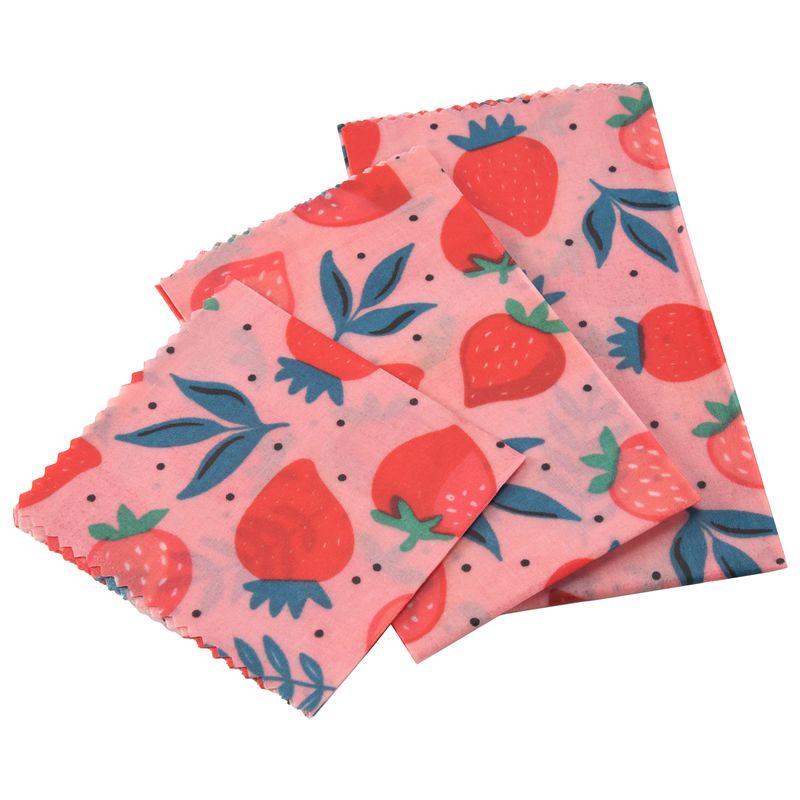 Beeswax Food Wrap - A01F-1Set Pembungkus Makanan Kain Lilin Lebah