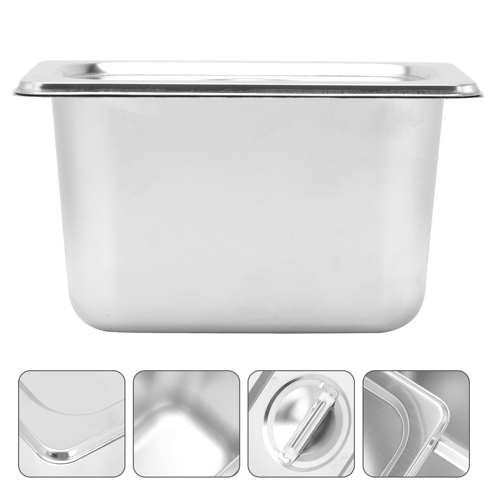 Food Storage Stainless Steel Containers - 1Set Wadah Penyajian Makanan dari Baja