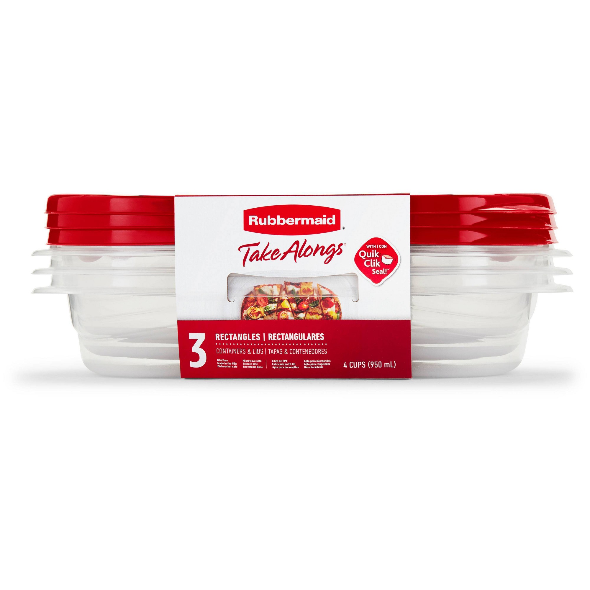 Storage Food Prep - 3 buah wadah penyimpanan makanan berbentuk