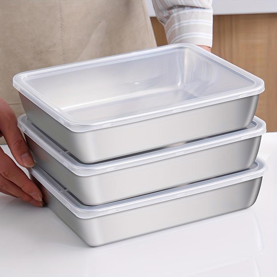 Food Storage For Pantry - 1-3PCS Wadah Penyimpanan Makanan Stainless Steel