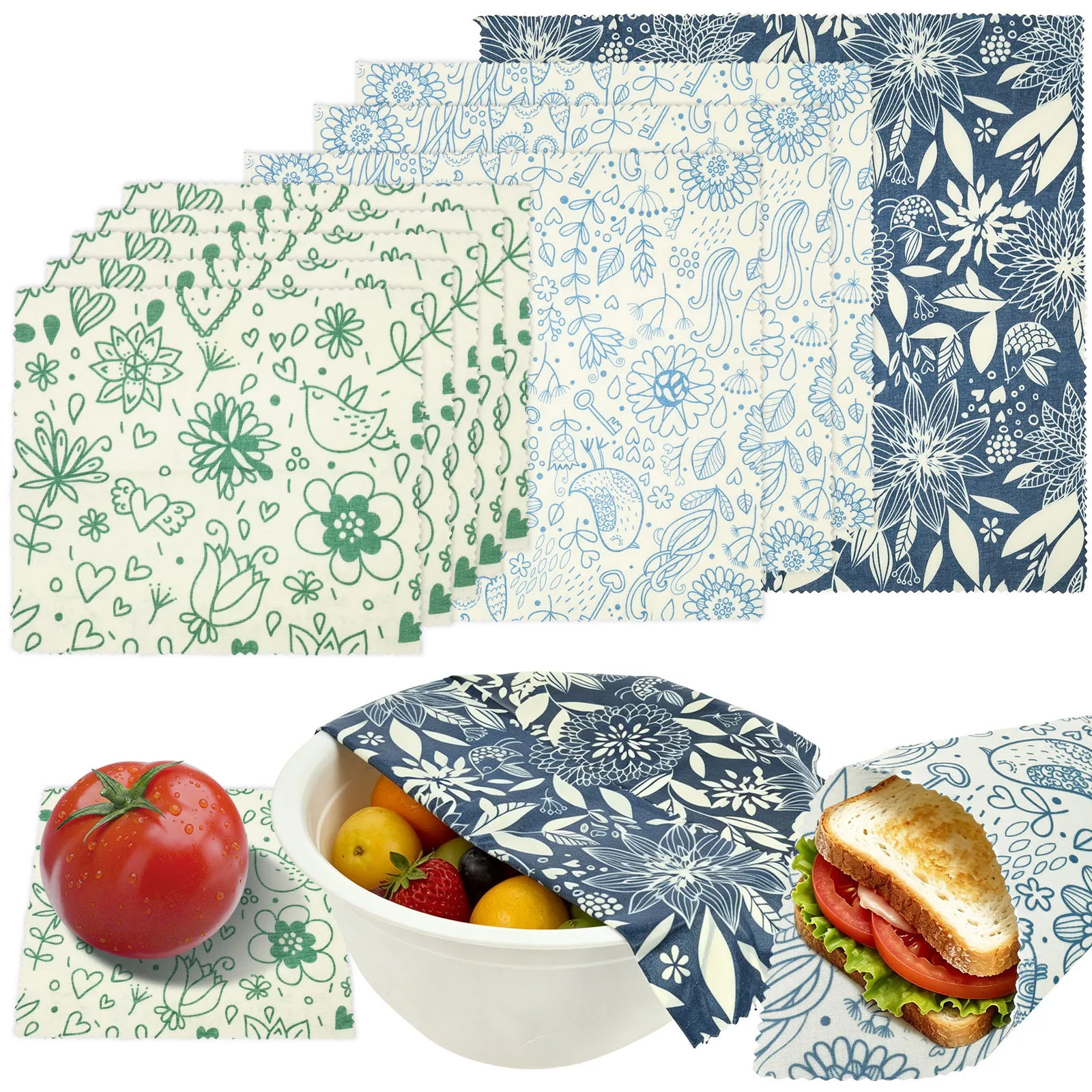 Beeswax Food Wrap - 9 Buah Pembungkus Lilin Lebah Organik
