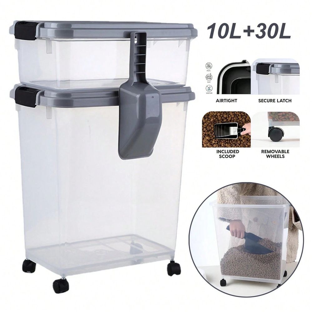 Food Storage Dog - Wadah Penyimpanan Makanan, Kombinasi 30 Lbs