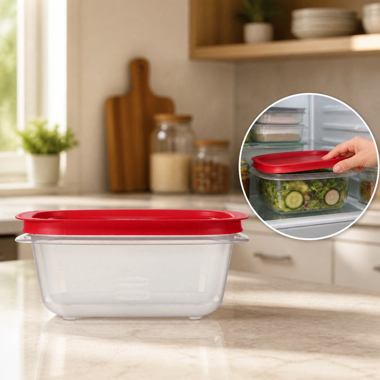 Storage Food Prep - Wadah Penyimpanan Makanan Persegi Panjang 5.26