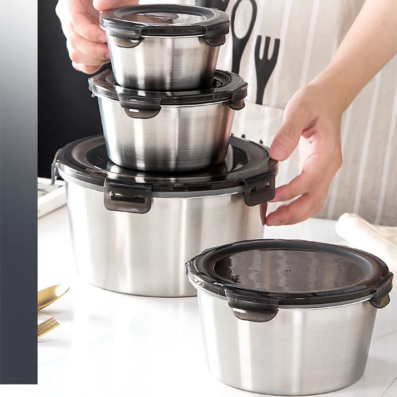 Food Storage Oven Safe - Kotak makan siang Bento baja tahan