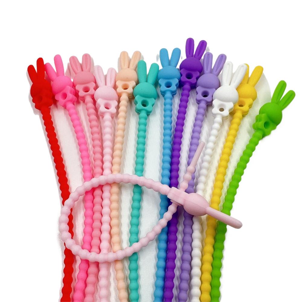 Food Storage Lid - 10Pcs Pengatur Kabel Silikon Bentuk Bunga