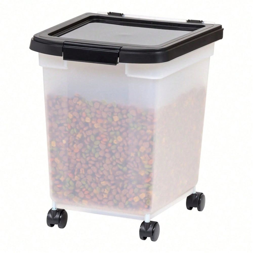 Food Storage Dog - Ember Penyimpanan Plastik Transparan Dengan Roda