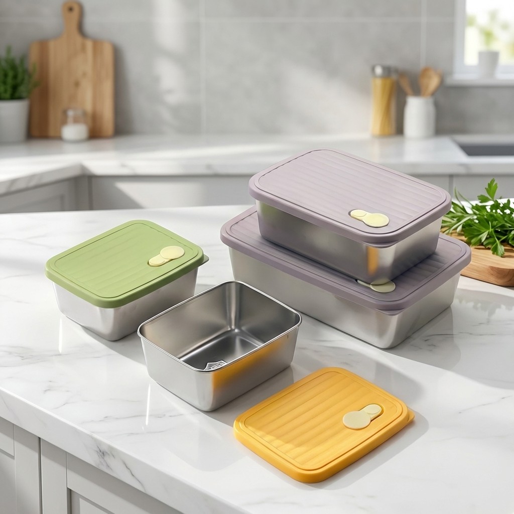 Kotak Penyimpanan Kulkas Wadah - Food Storage Containers Xl ulasan dan harga