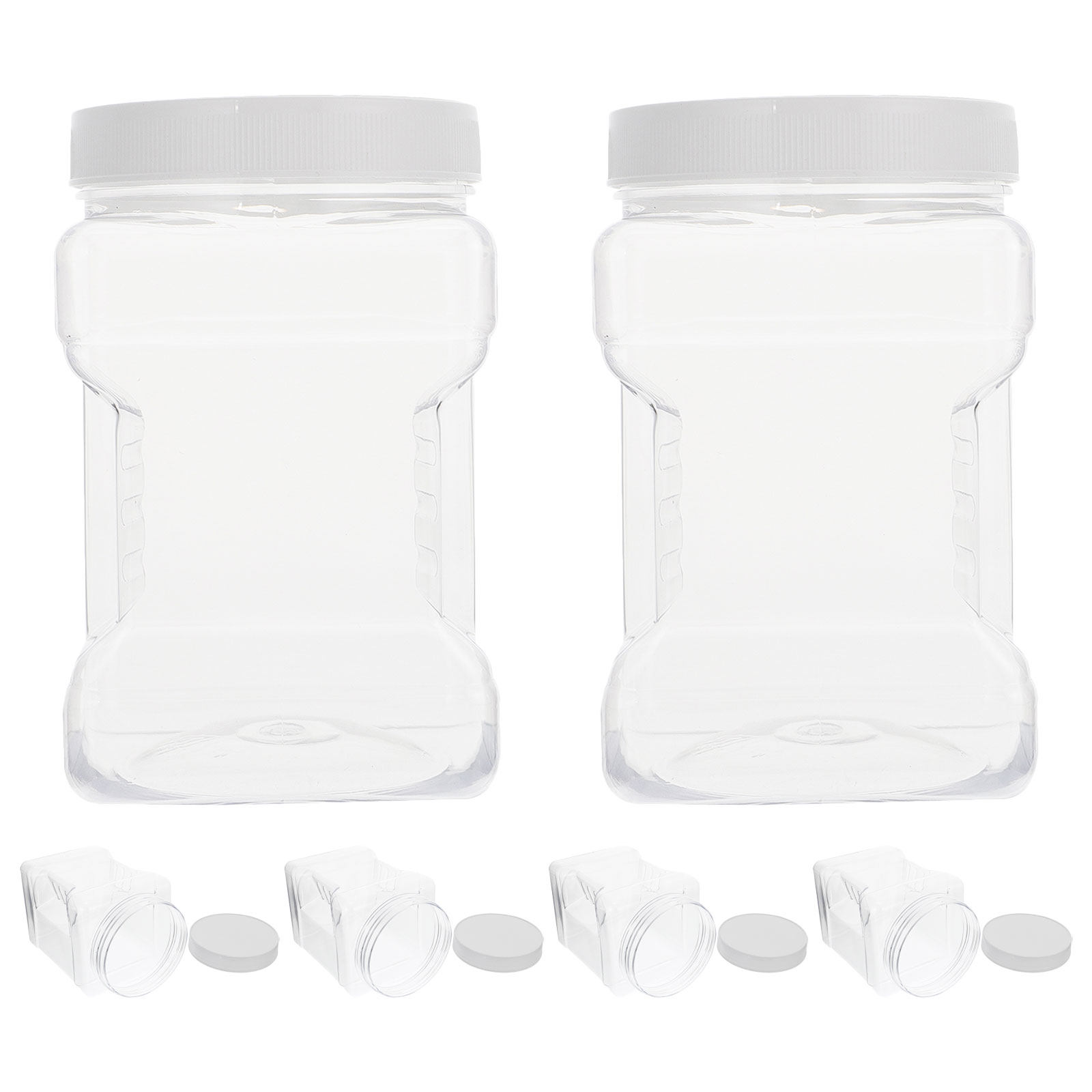 6 Buah Wadah Penyimpanan Plast - Food Storage Jars & Containers ulasan dan harga
