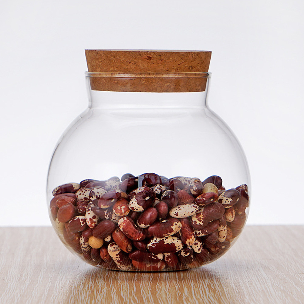 Stoples Kaca dengan Tutup Kayu - Food Storage Jars With Wooden Lids ulasan dan harga