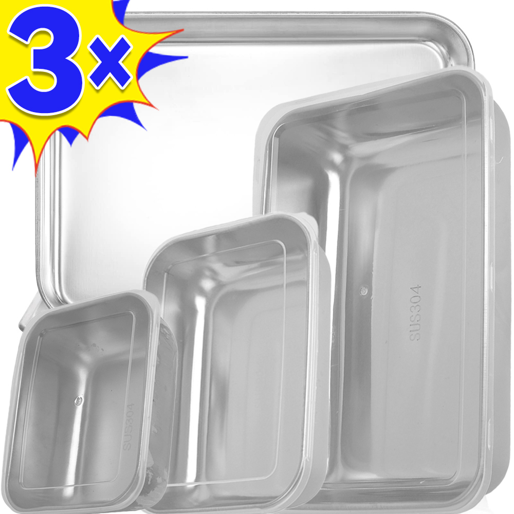 Kotak penyimpan makanan Stainl - Food Storage Metal Box ulasan dan harga