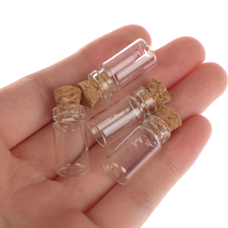 10 Buah 1:12 Model Toples Kaca - Food Storage Jars With Wooden Lids ulasan dan harga
