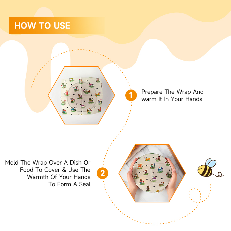 6 Paket (2S. 2M, 2L) Pembungku - Beeswax Food Wrap ulasan dan harga