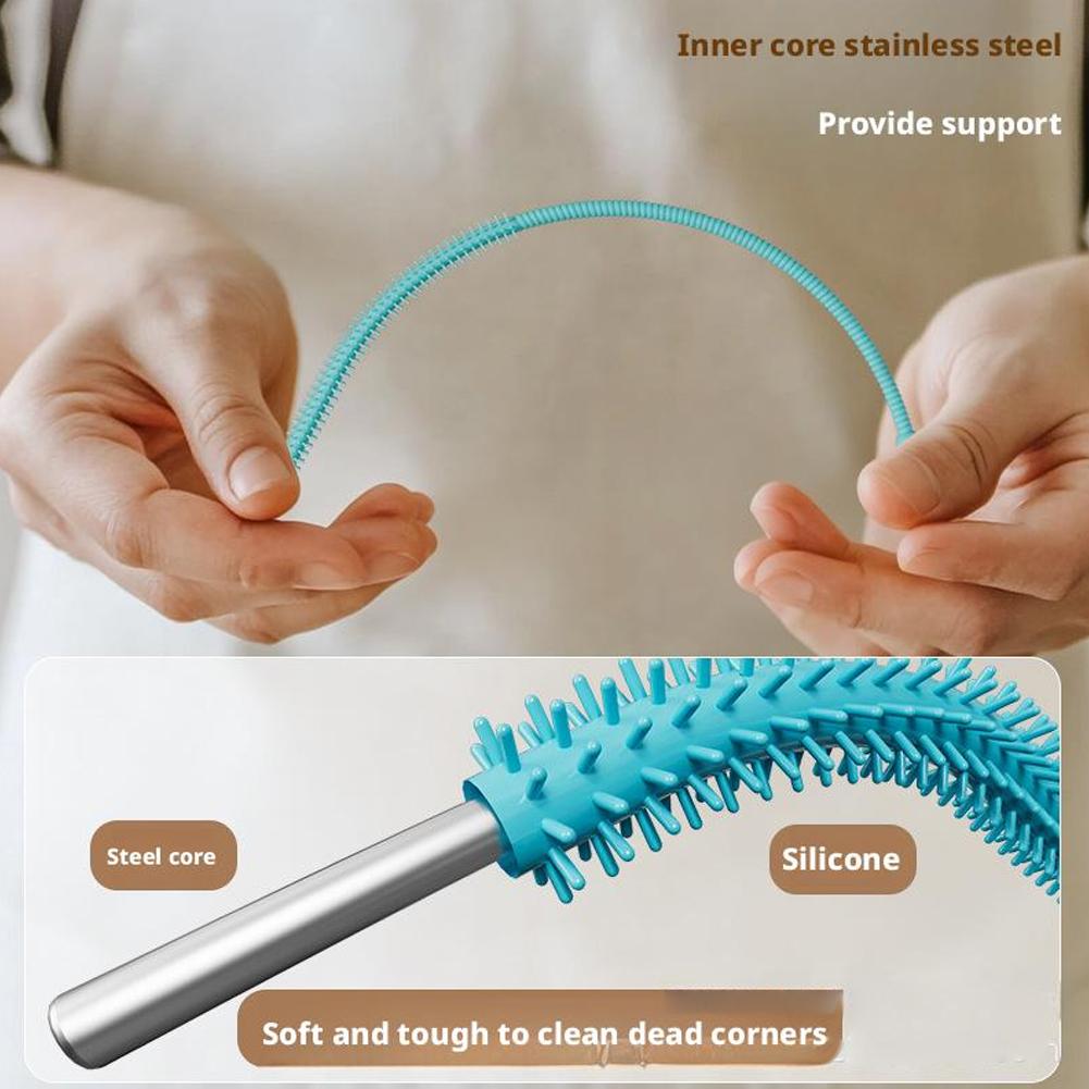 2 Buah Sikat Sedotan Silikon 2 - Food Storage Long Term ulasan dan harga