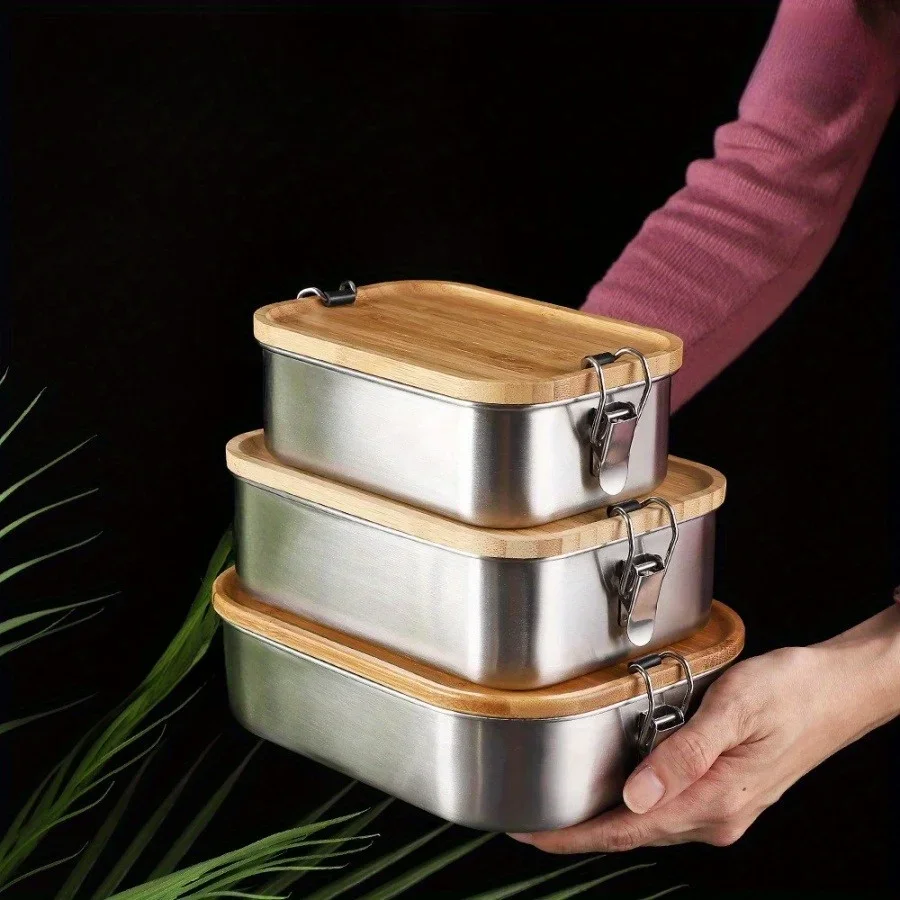 Kotak Makan Siang Tutup Bambu  - Food Storage Oven Safe ulasan dan harga