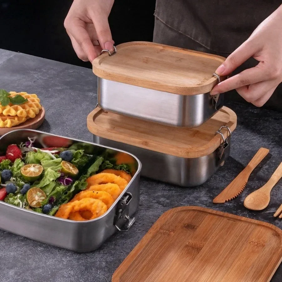 Kotak Makan Siang Tutup Bambu  - Food Storage Oven Safe ulasan dan harga