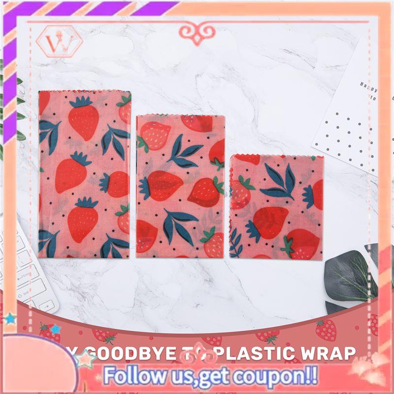 1Set Pembungkus Kain Lilin Leb - Beeswax Food Wrap ulasan dan harga