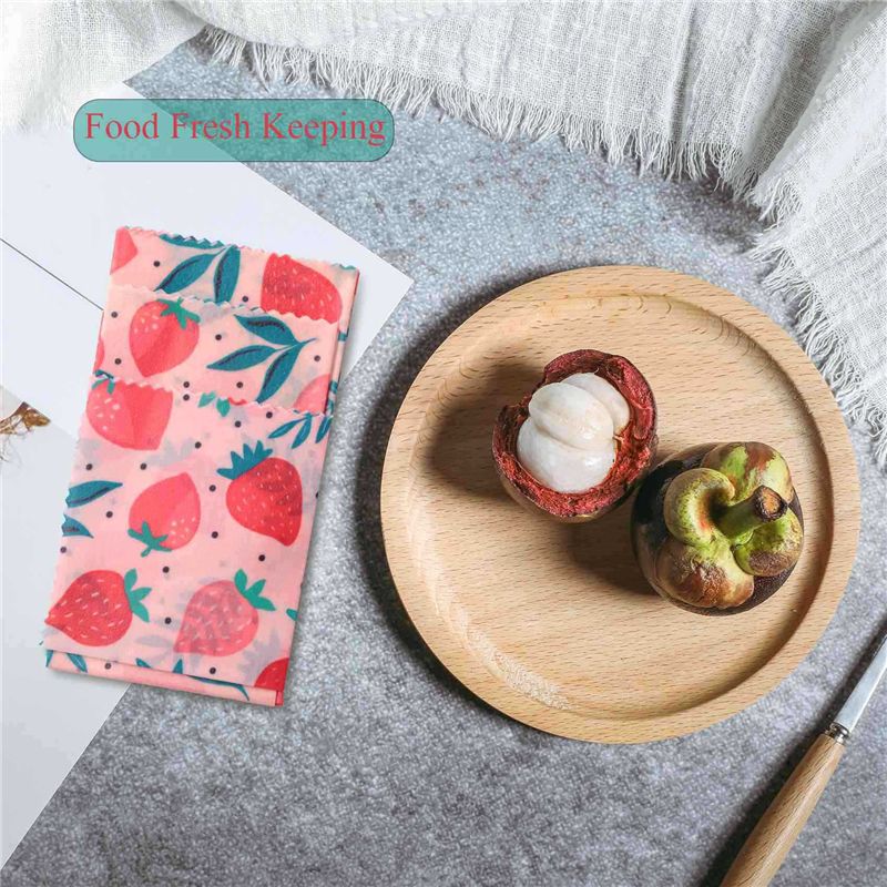 B62B-4Set Pembungkus Kain Lili - Beeswax Food Wrap ulasan dan harga