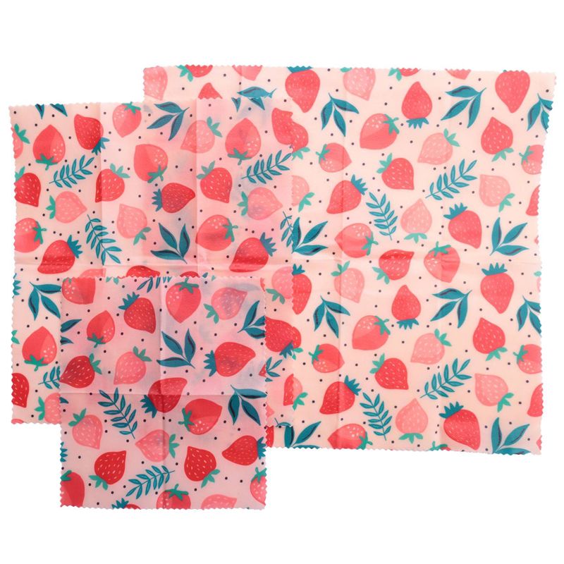 B62B-4Set Pembungkus Kain Lili - Beeswax Food Wrap ulasan dan harga