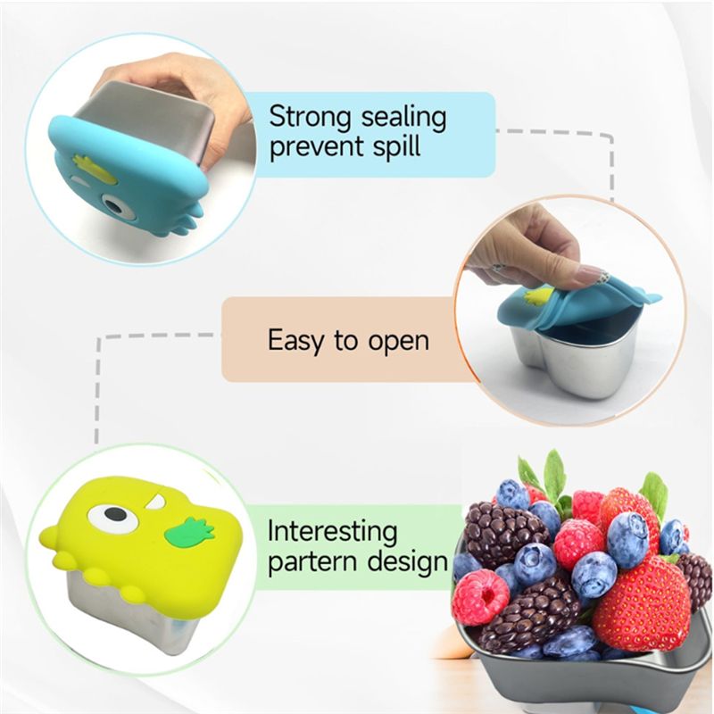 Kotak Makanan Ringan Dinosauru - Food Storage Stainless Steel Containers ulasan dan harga