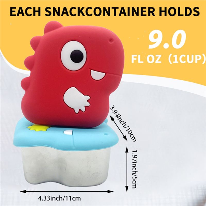 Kotak Makanan Ringan Dinosauru - Food Storage Stainless Steel Containers ulasan dan harga