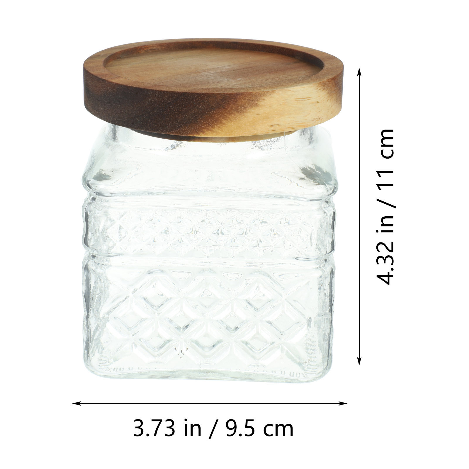 Stoples Penyimpanan Kaca Kedap - Food Storage Jars With Wooden Lids ulasan dan harga