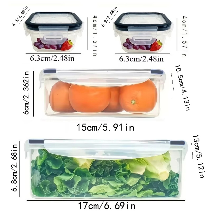 Set 8 Buah Termasuk 4 Wadah da - Food Storage And Preservation ulasan dan harga