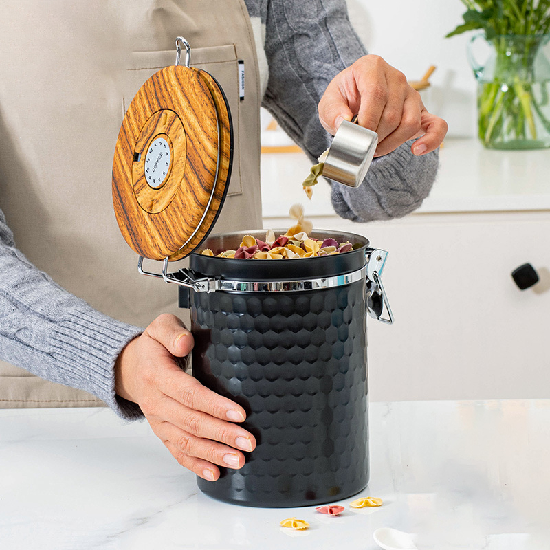 Wadah Kopi Stainless Steel Ked - Food Storage Stainless Steel Containers ulasan dan harga