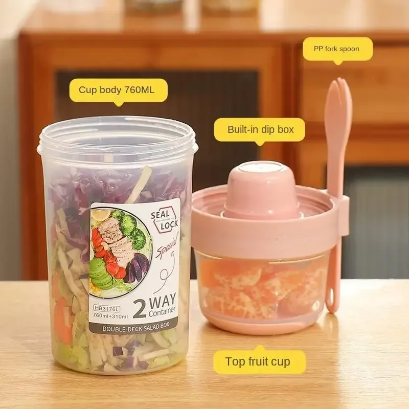JUSTINLAU Cangkir Salad Pengur - Food Storage Oven Safe ulasan dan harga