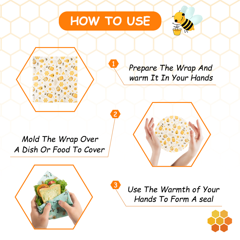 WEEDI 3Pack Pembungkus Makanan - Beeswax Food Wrap ulasan dan harga