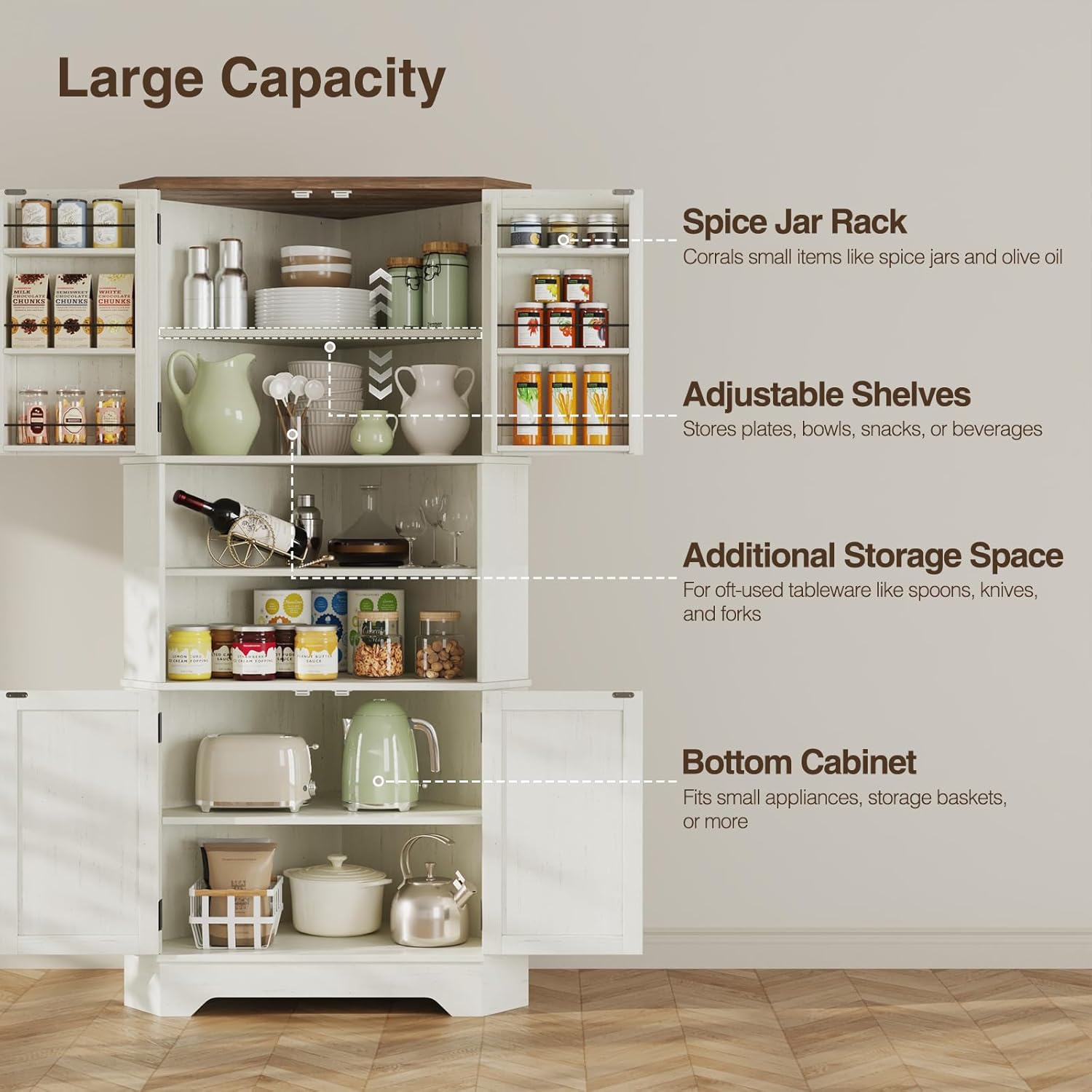 # Lemari Sudut, Lemari Penyimp - Food Storage For Pantry ulasan dan harga