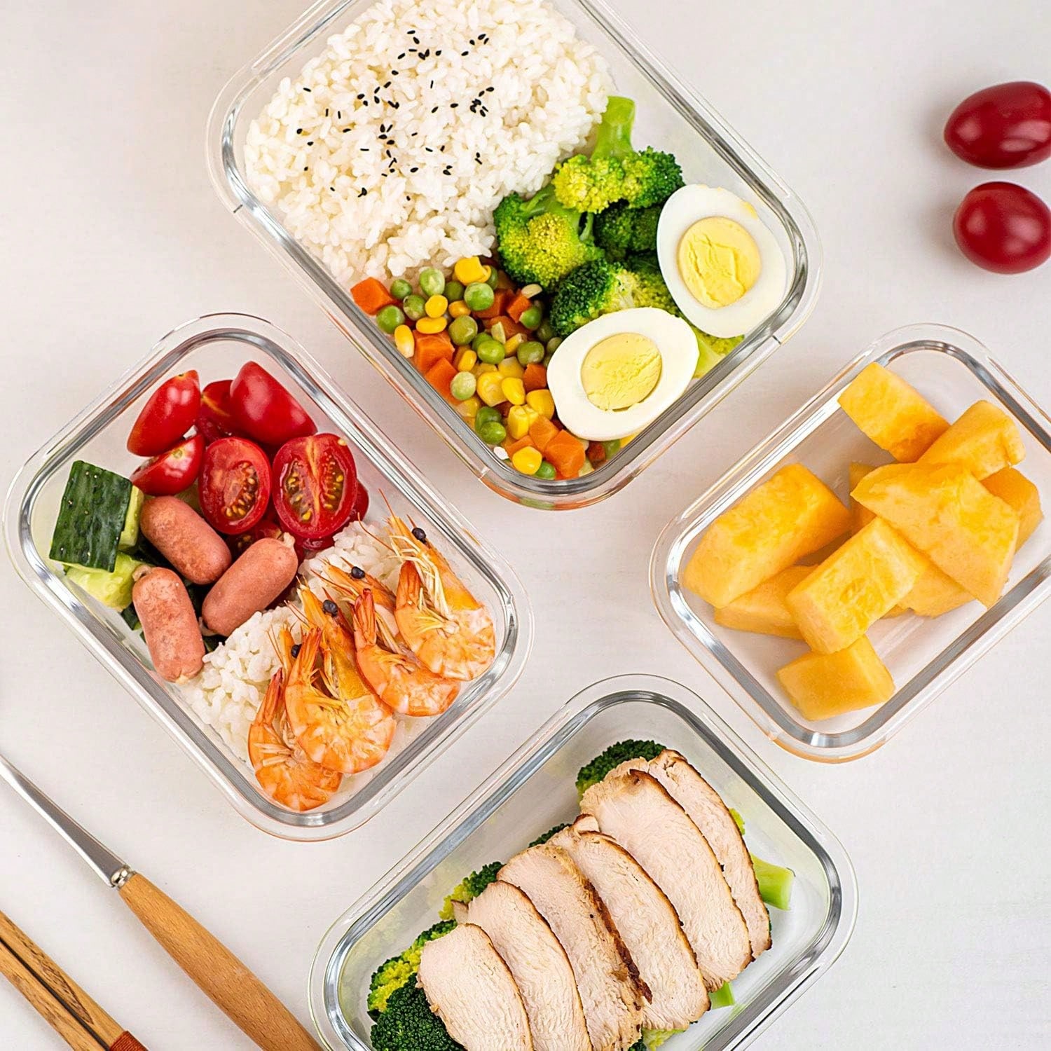 10 Wadah Makanan Kaca, Wadah P - Storage Food Prep ulasan dan harga