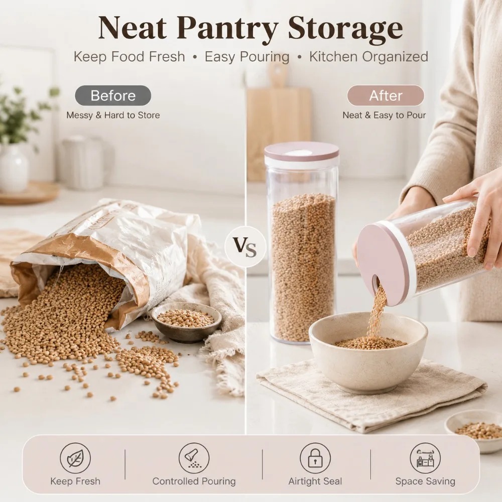 Kotak Penyimpanan Mie Kedap Ud - Food Storage For Pantry ulasan dan harga