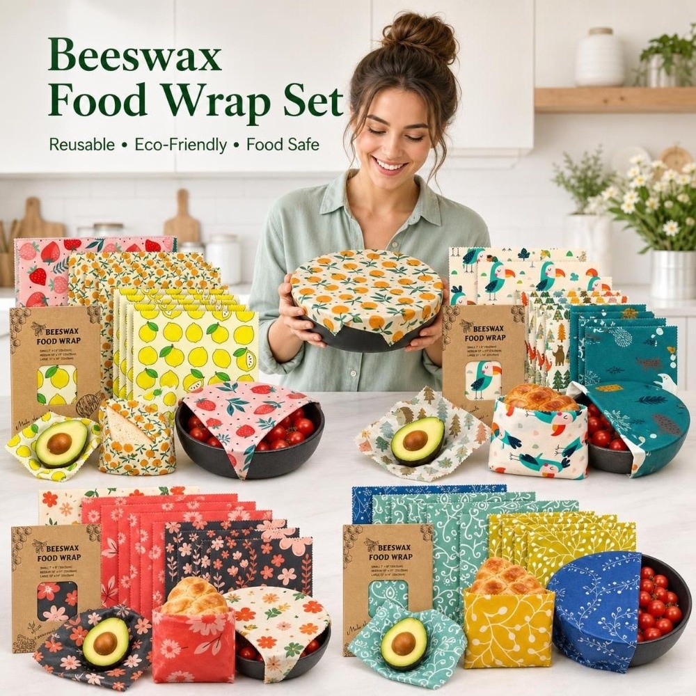 9pcs Pembungkus Makanan Lilin  - Beeswax Food Wrap ulasan dan harga