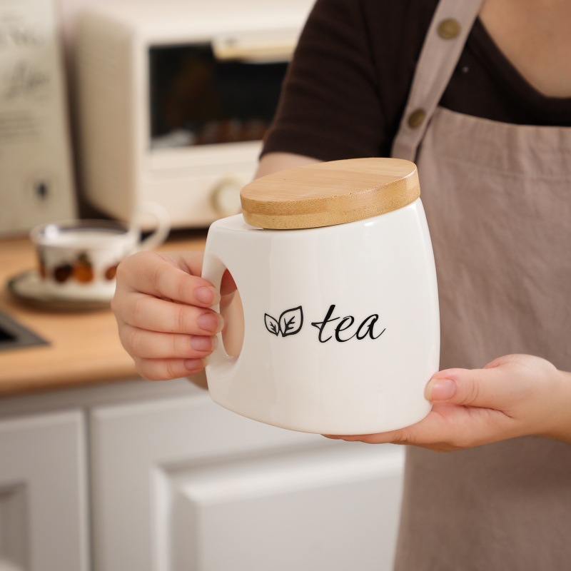 Stoples Keramik dengan Tutup & - Food Storage Jars With Wooden Lids ulasan dan harga