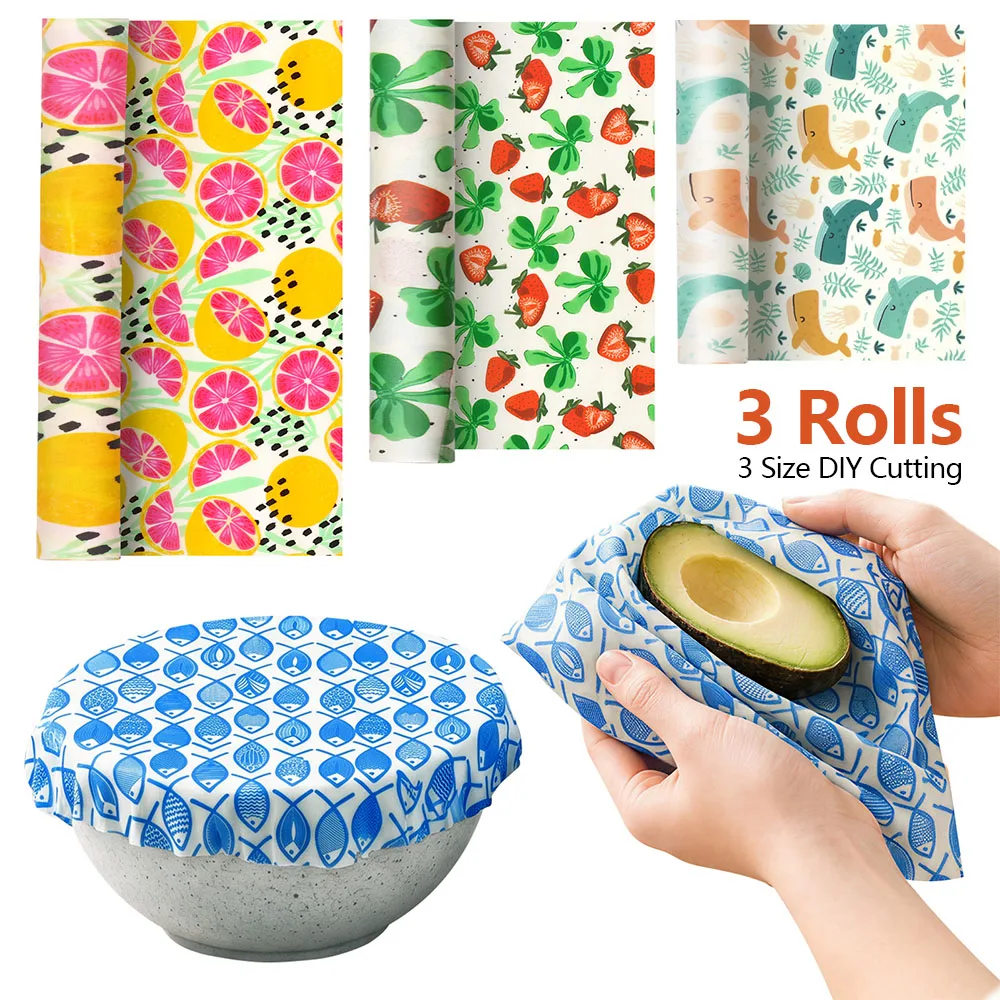 3 Gulungan Kain Pembungkus Mak - Beeswax Food Wrap ulasan dan harga