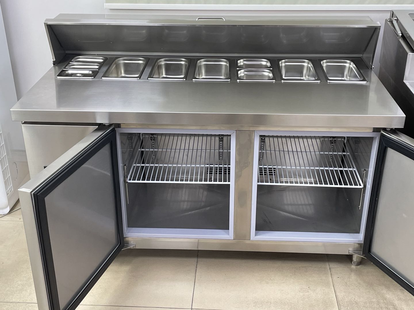 Kulkas Meja Persiapan Pizza 2  - Storage Food Prep ulasan dan harga