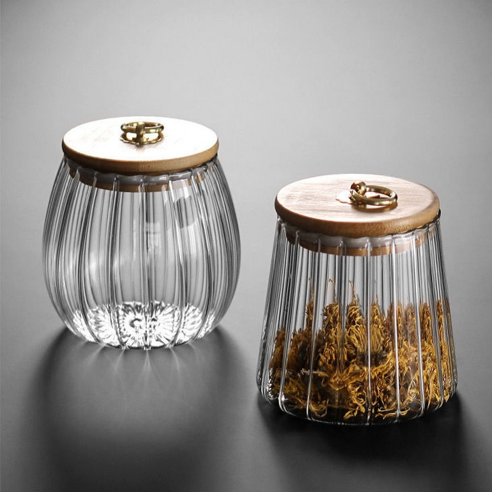 Wadah makanan dapur botol peny - Food Storage Jars With Wooden Lids ulasan dan harga