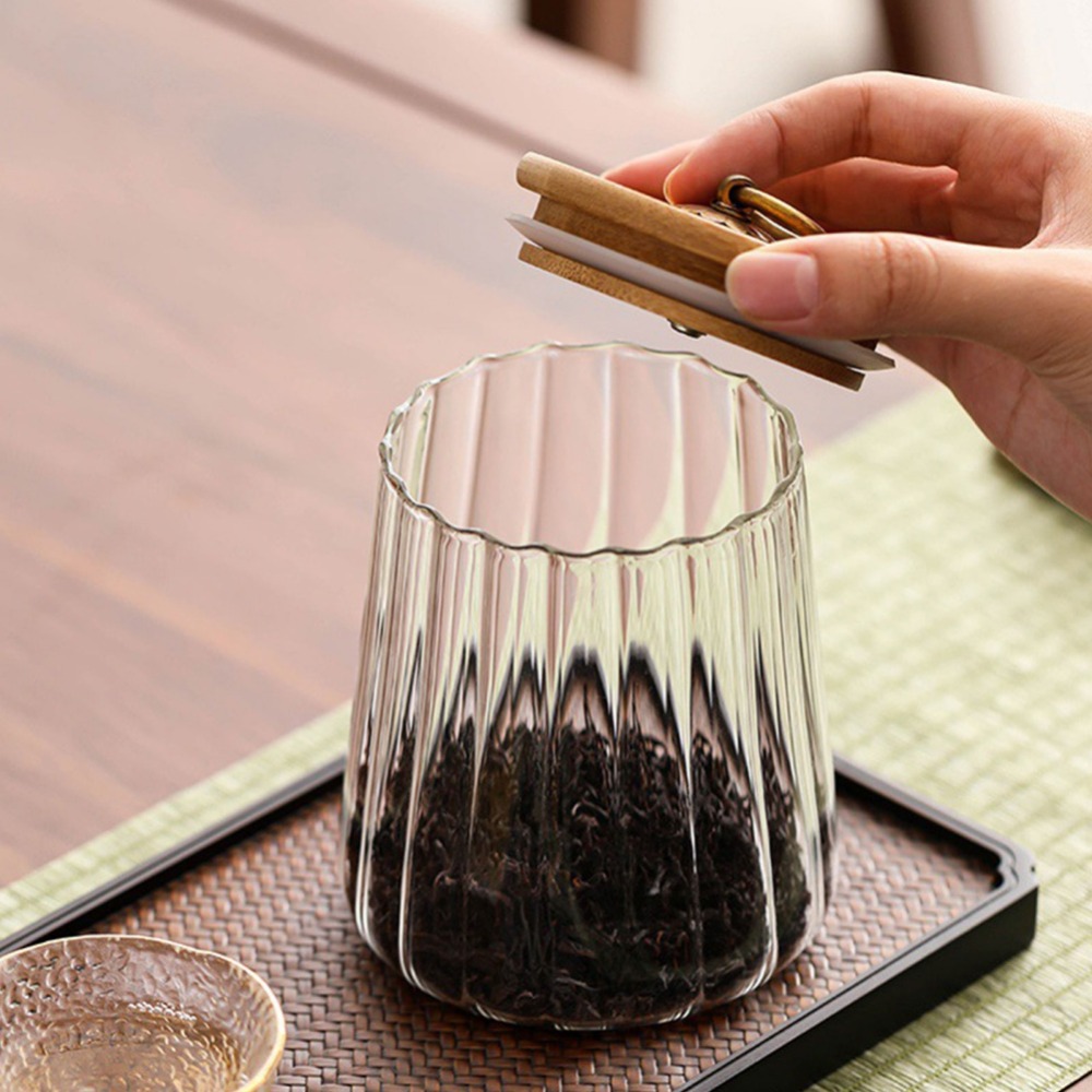 Wadah makanan dapur botol peny - Food Storage Jars With Wooden Lids ulasan dan harga