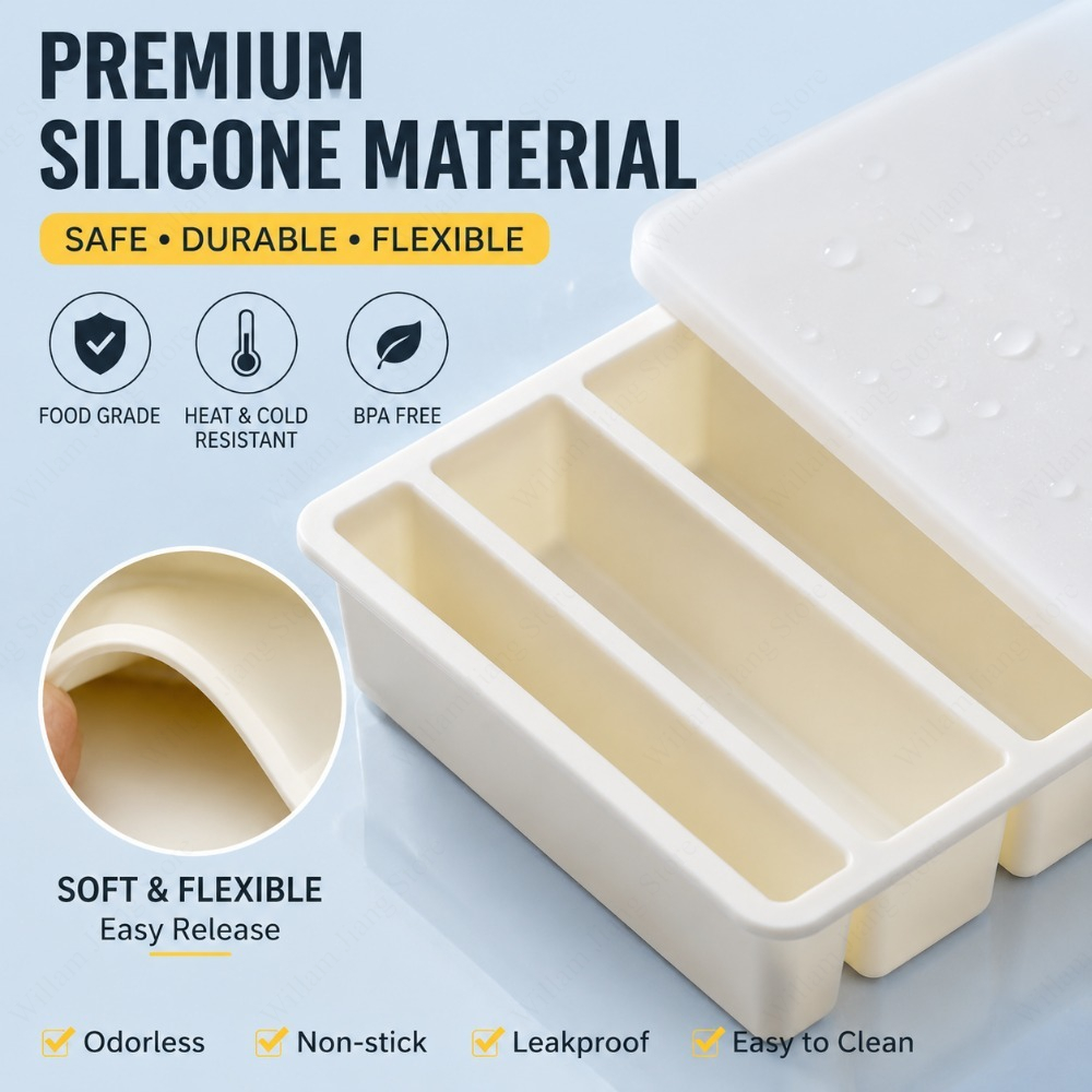 Cetakan Beku Silikon Tahan Lam - Storage Food Prep ulasan dan harga