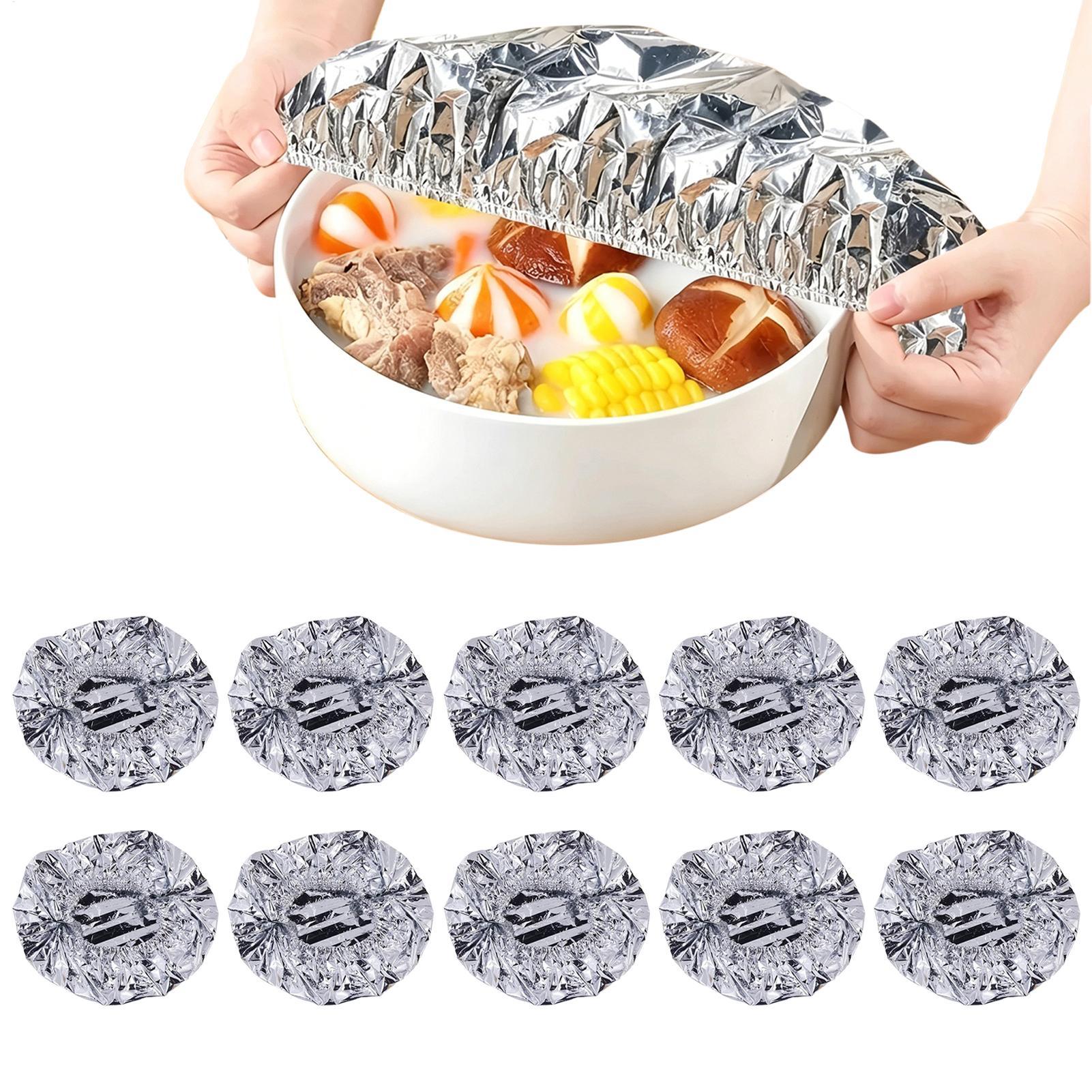 10pcs Penutup Insulasi Alumini - Food Storage To Keep Warm ulasan dan harga