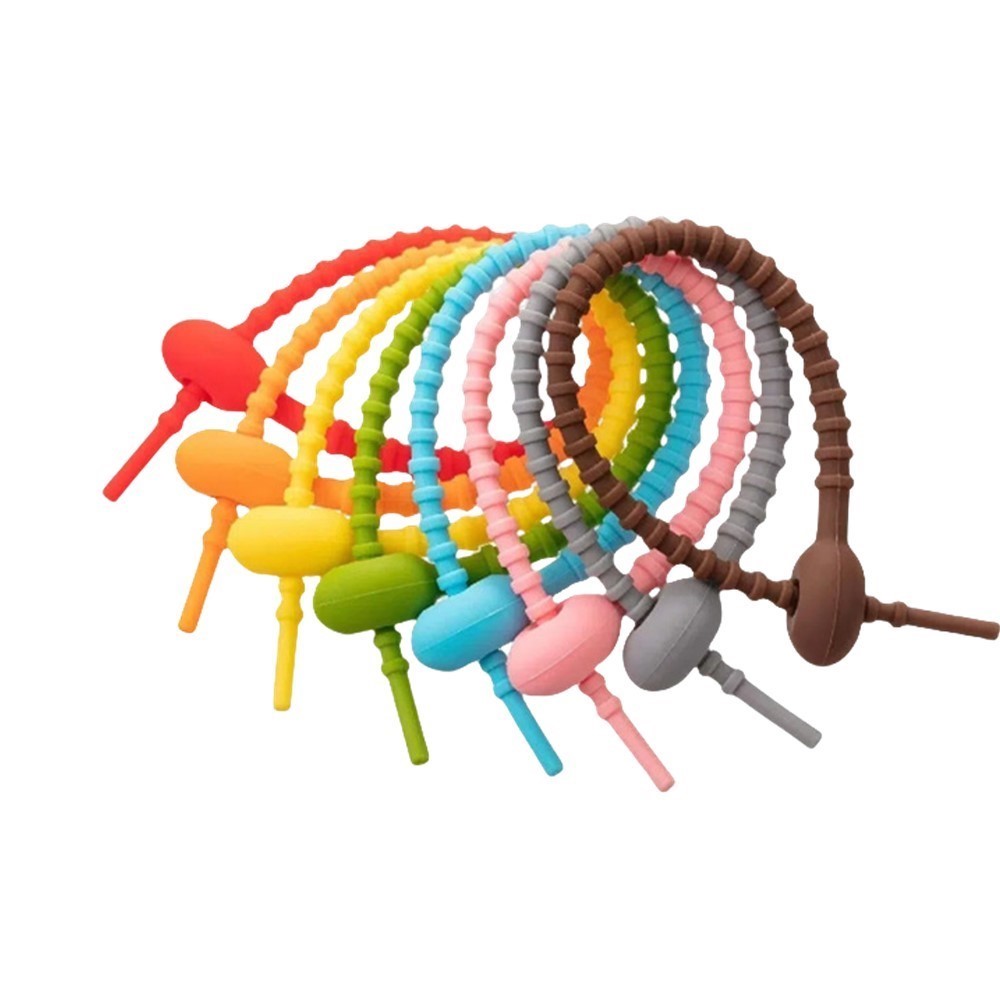 10Pcs Pengatur Kabel Silikon B - Food Storage Lid ulasan dan harga