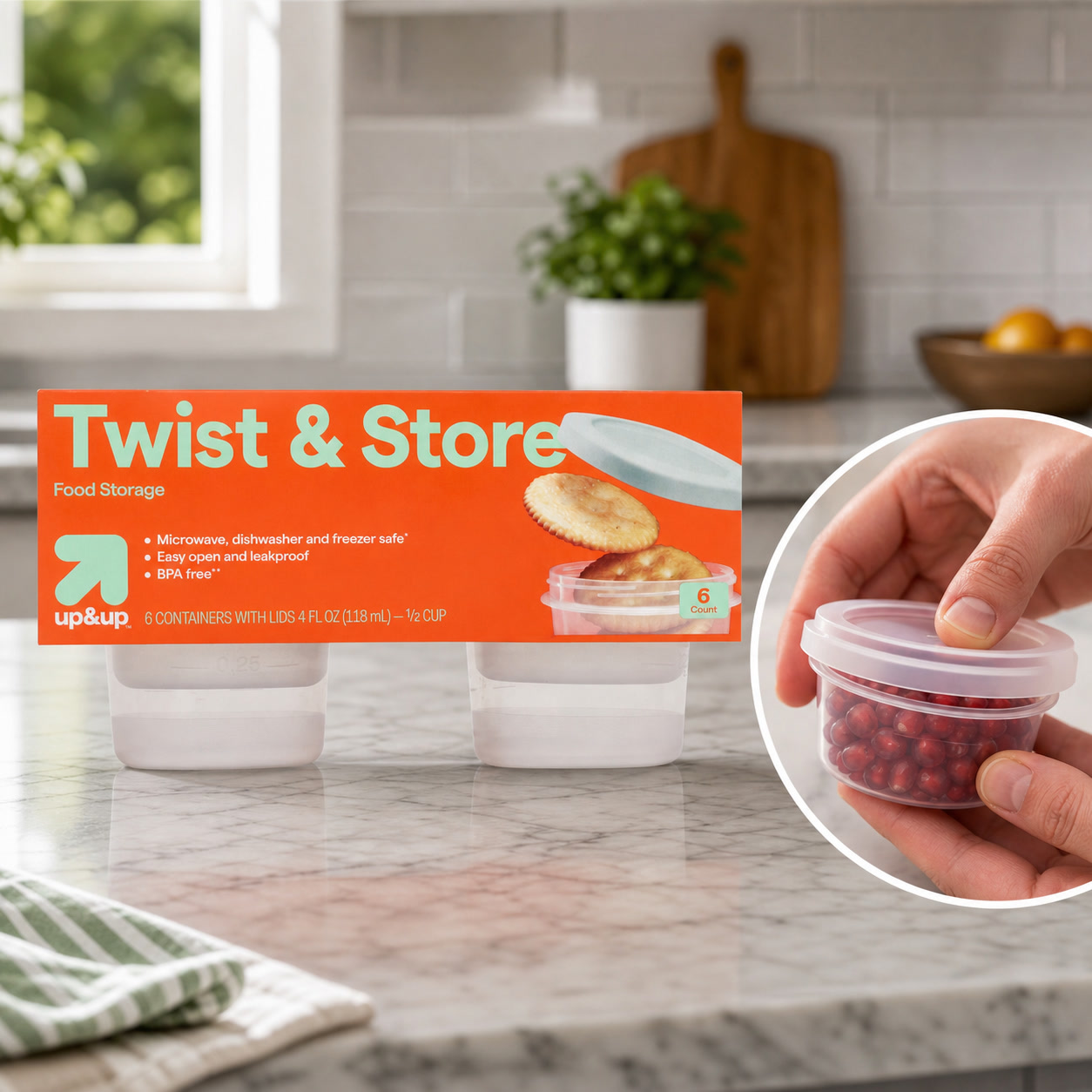 Wadah Penyimpanan Makanan 6ct  - Storage Food Prep ulasan dan harga