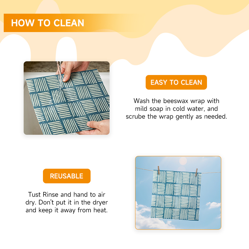 2 Buah / 4 Buah Kain Pembungku - Beeswax Food Wrap ulasan dan harga