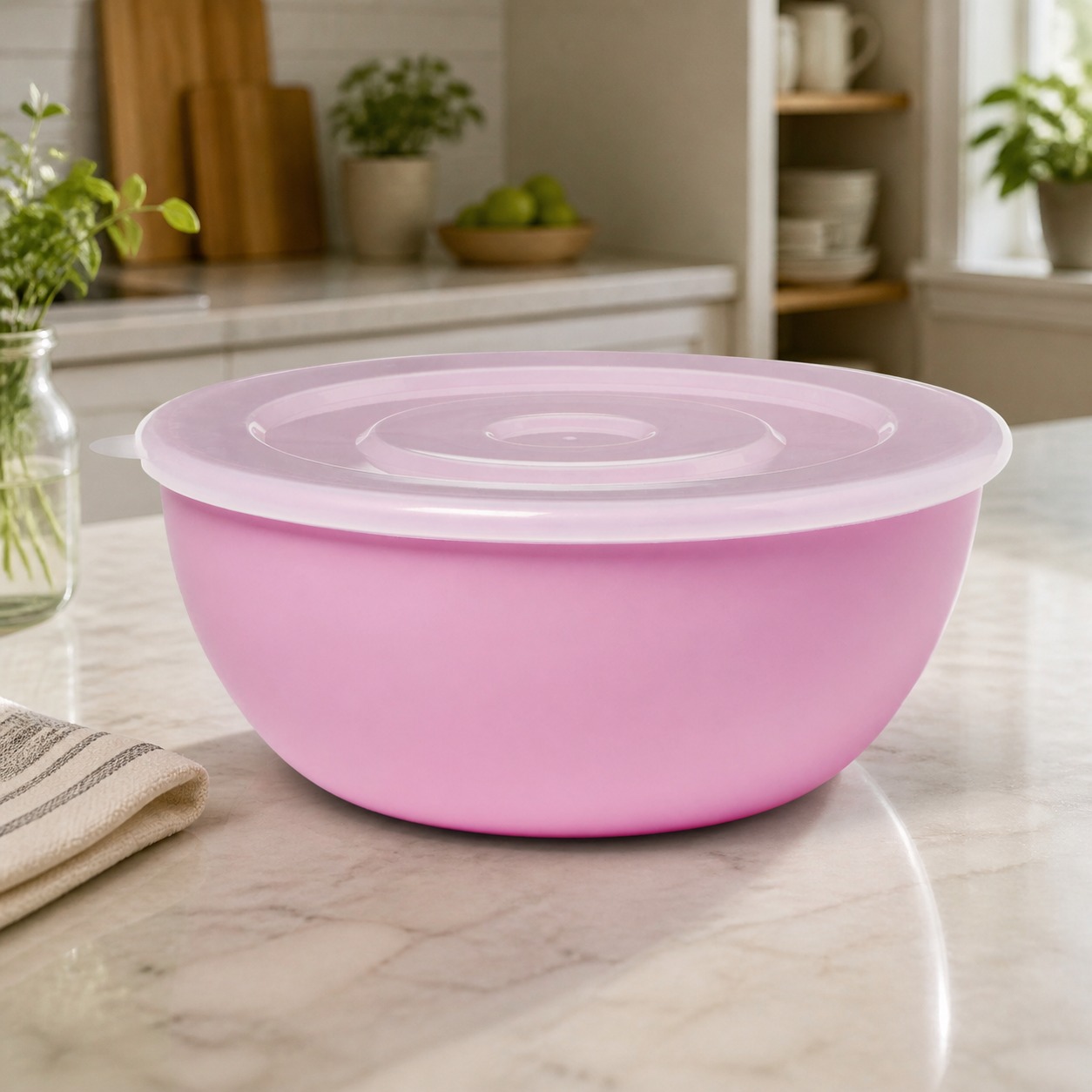 Mangkuk Merah Muda Dengan Tutu - Storage Food Prep ulasan dan harga