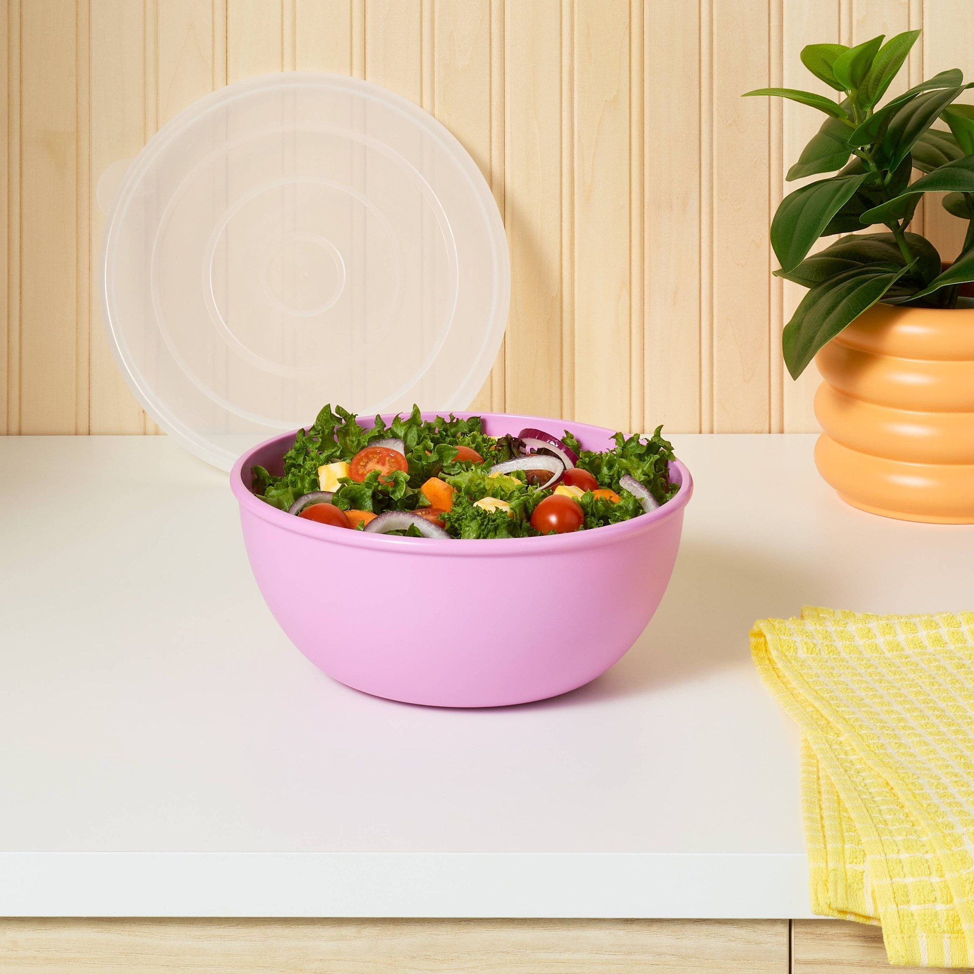 Mangkuk Merah Muda Dengan Tutu - Storage Food Prep ulasan dan harga