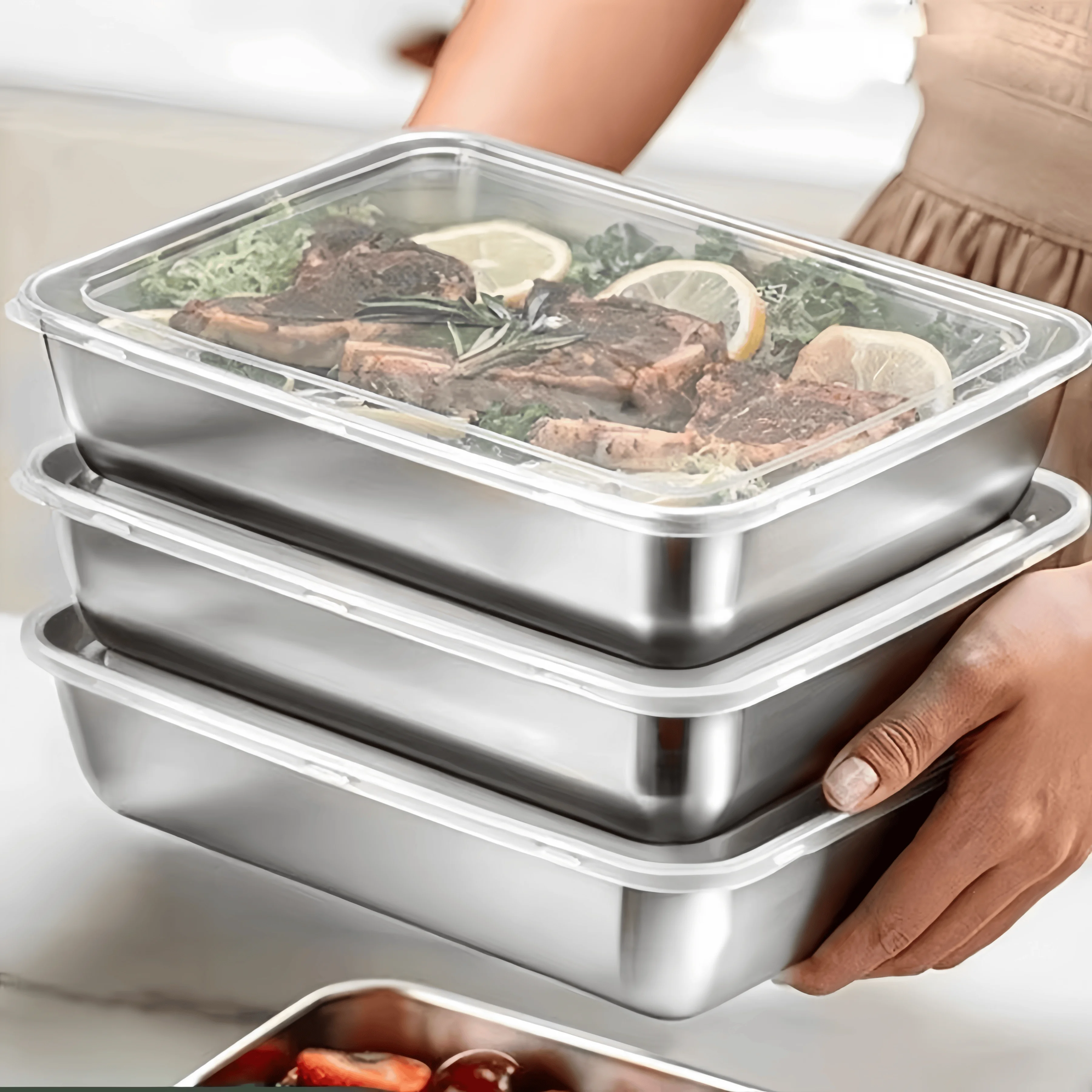 Kotak Makan Stainless Steel Ke - Food Storage Stainless Steel Containers ulasan dan harga